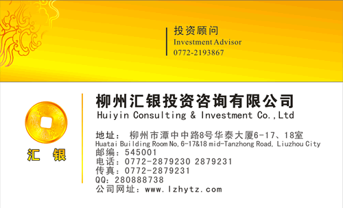 高端財(cái)務(wù)咨詢公司名片模板 專業(yè)形象，一步到位